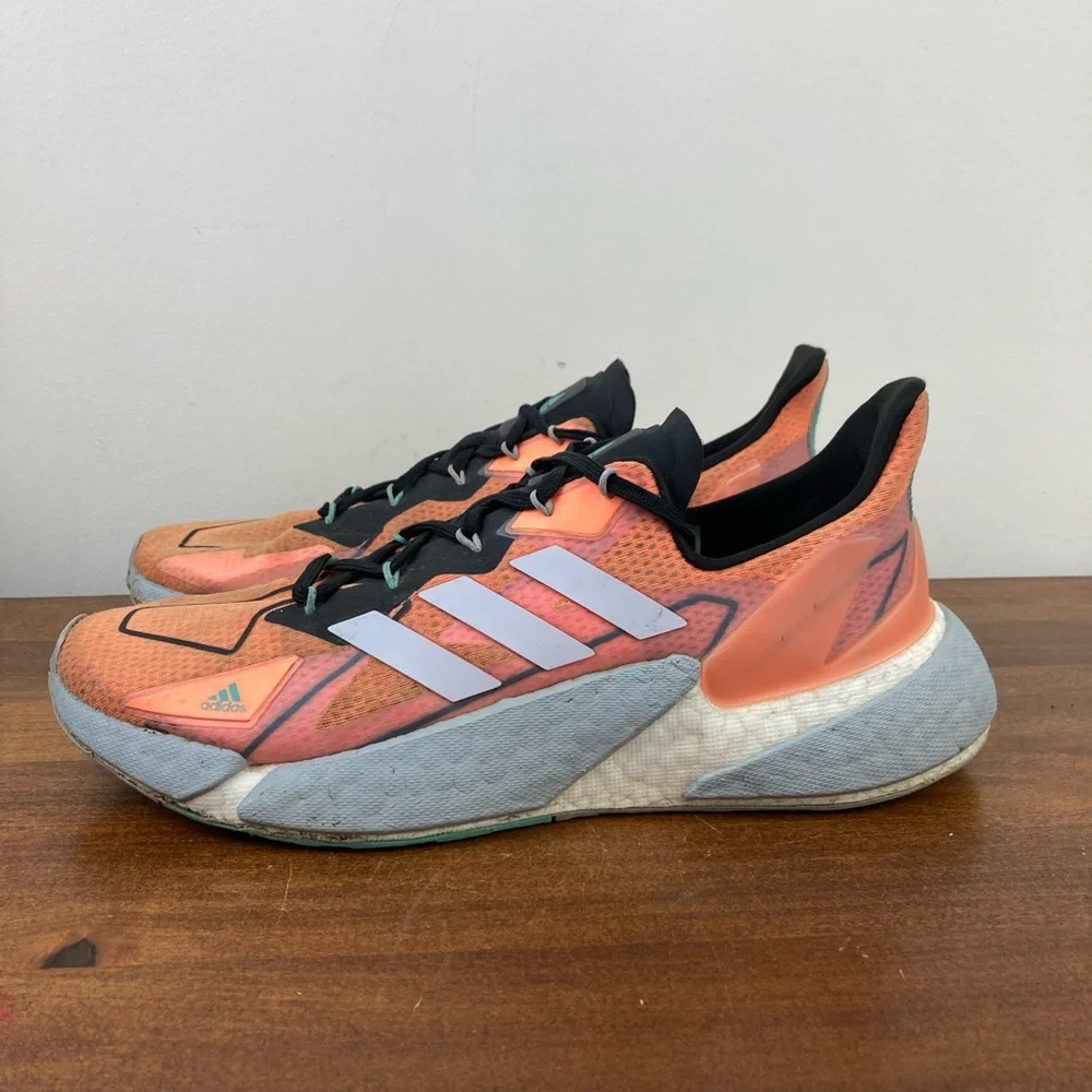 Adidas X9000L4 #FY1209 Orange Black Grey Color Size 8.5 Men’s Sneakers - Picture 2 of 13